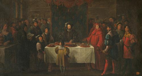 407   -  <p><span class="object_author">ESCUELA INGLESA S. XIX ? - Banquete ???</span></p>
