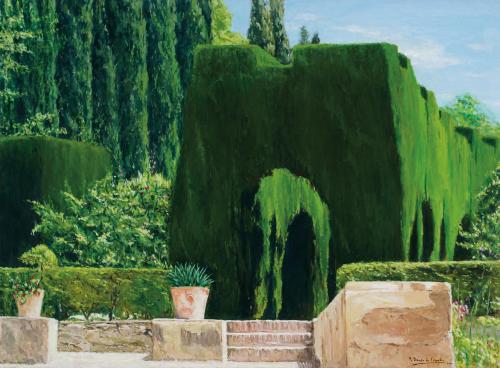 424   -  <p><span class="object_author">RICARDO BAUER DE CÉSPEDES (Las Palmas, 1970) - Verano. Jardín del Generalife. </span></p>