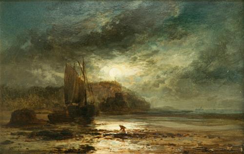 380   -  <p><span class="object_author">JAMES WEBB (Londres, 1825 - 1895) - Paisaje de costa </span></p>
