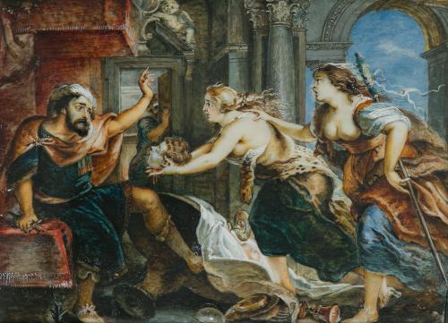 421   -  <p><span class="object_author">SEGUIDOR DE PEDRO PABLO RUBENS (Alemania, 1577 - Bélgica, 1640) - El banquete de Tereo </span></p>
