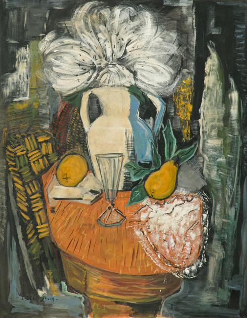 499   -  <p><span class="object_author">ISMAEL GONZÁLEZ DE LA SERNA ( Granada, 1898 - París, 1968) - Bodegón </span></p>