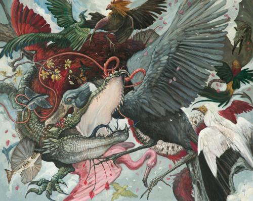 JOSE CORTÉS (Córdoba, 1993), La conquista del Cielo, Óleo s