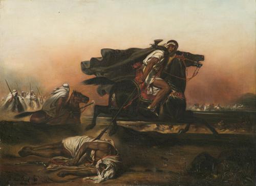 575   -  <p><span class="object_author">TOMÁS MORAGAS Y TORRAS (Gerona, 1837 - Barcelona, 1906) - El renegado </span></p>