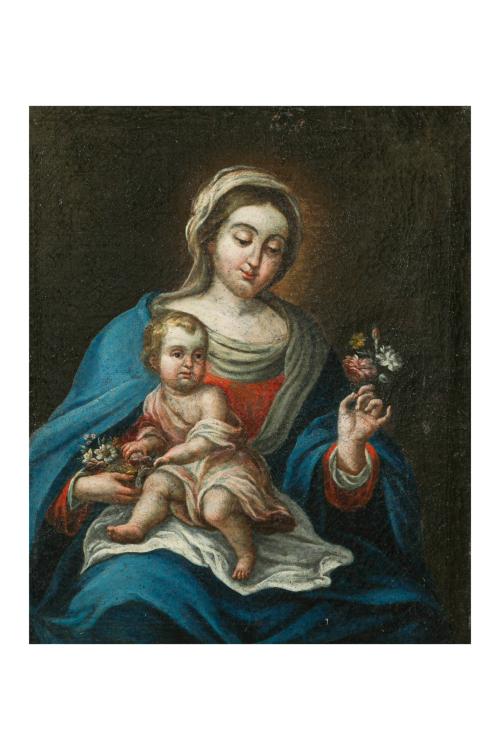 356   -  <p><span class="object_author">ESCUELA ANDALUZA S. XVIII - Inmaculada con Niño</span></p>