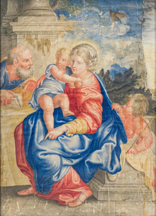 420   -  <p><span class="object_author">ATRIBUIDO A SIMON VOUET (París, 1590 - 1649) - Sagrada familia <br/></span></p>