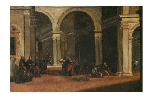 301   -  <p><span class="object_author">ESCUELA ANDALUZA S. XVII - Lavatorio en una arquitectura clásica </span></p>