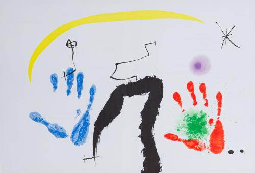 JOAN MIRÓ (Barcelona, 1893- Palma, 1983), Derriere le miroi