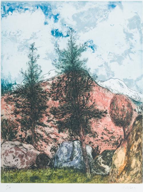 837   -  <p><span class="object_author">LUIS GARCÍA-OCHOA (San Sebastián, 1920 - Madrid, 2019  ) - Pinsapos</span></p>