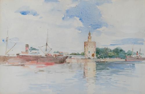ISIDORO MARÍN (1863-1926), Vistas de la torre del Oro desde