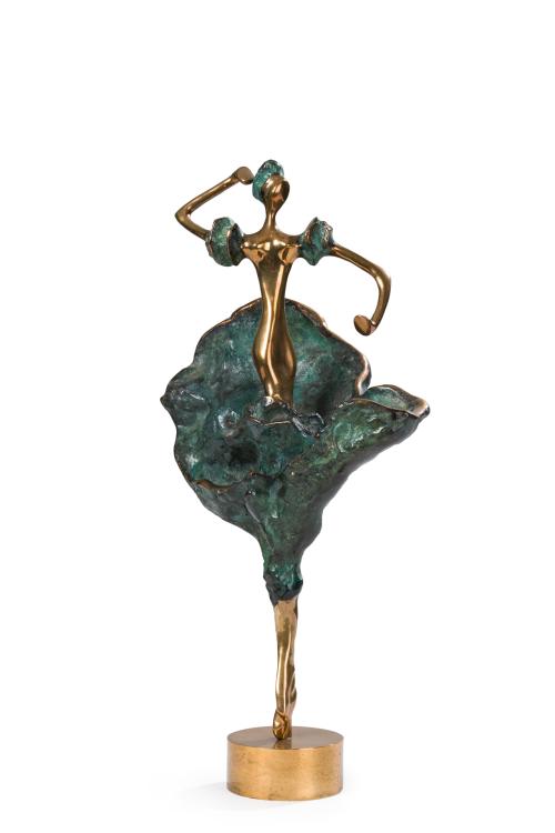 YOLANDA D´AUGSBURG (Brasil, 1942), Bailaora, Escultura en b