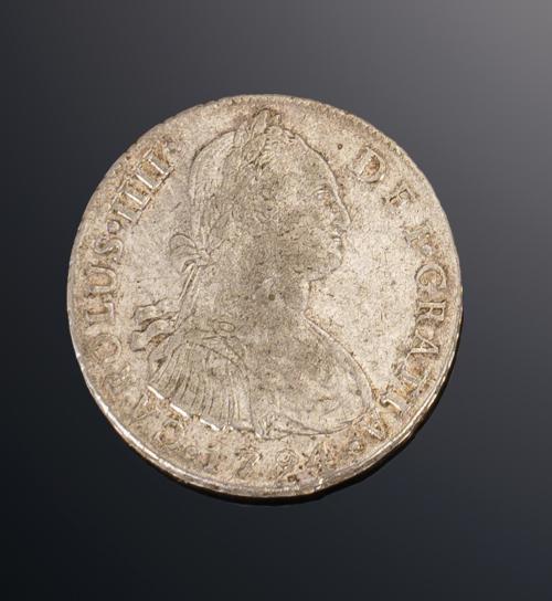 736   -  <p><span class="object_title">MONEDA DE PLATA CARLOS III , 8 REALES 1794 I.J LIMA</span></p>