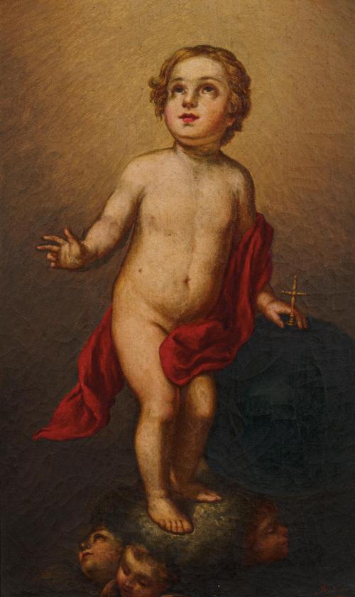 359   -  <p><span class="object_author">JOSÉ MARÍA RODRÍGUEZ LOSADA (Sevilla, 1826 - 1896) - Niño Jesús triunfante </span></p>