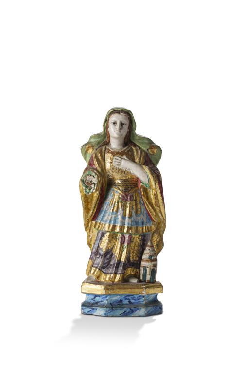 405   -  <p><span class="object_author">ESCUELA NAPOLITANA S. XIX  - Santa Bárbara </span></p>