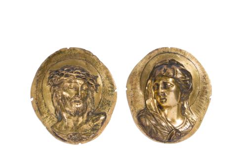 ESCUELA ITALIANA C. 1.550, Ecce Homo y Dolorosa, Pareja de 
