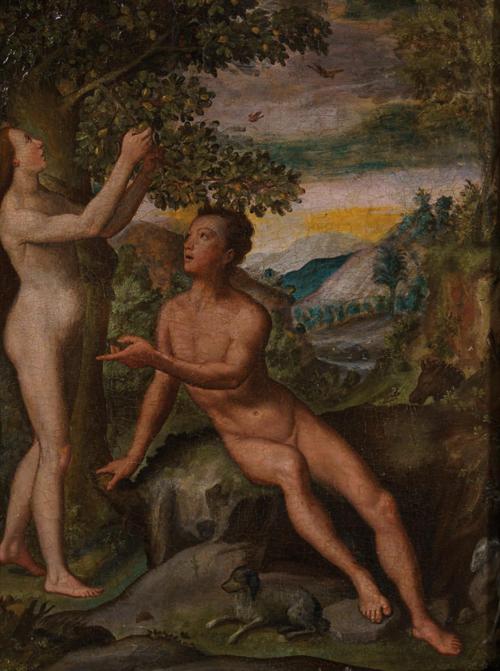 277   -  <p><span class="object_author">ESCUELA FLAMENCA DEL SIGLO XVI. CÍRCULO DE FRANS FLORIS (Amberes, 1519 - 1570) - Adán y Eva </span></p>