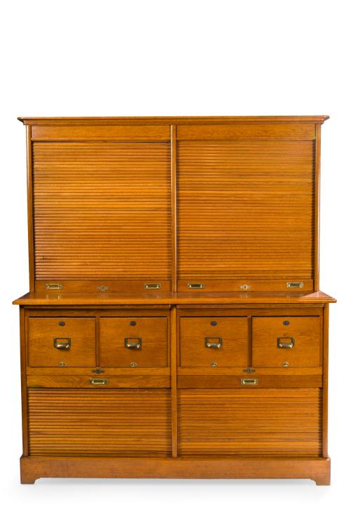 Mueble de oficina o mueble archivador en madera de roble am