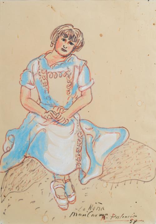661   -  <p><span class="object_author">BENJAMÍN PALENCIA  (Albacete,1894 - Madrid,1980) - La niña Mari Carmen</span></p>