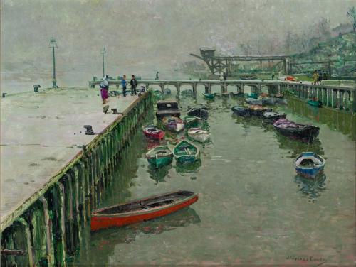 694   -  <p><span class="object_author">JORDI FREIXAS CORTÉS (Barcelona, 1917 - Tiana, 1984) - Vista de la ría de Bilbao</span></p>