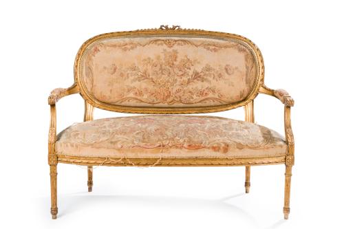 205   -  <p><span class="object_title">Canapé estilo Luis XVI. Francia S. XIX</span><br></p>