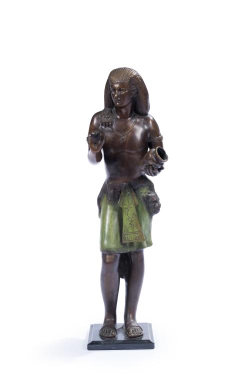 421 - <p><span class="object_title">ESCUELA FRANCESA, S.XIX<br/>Bronce de guerrero egipcio "Retour de l´Egypte"</span><br></p>