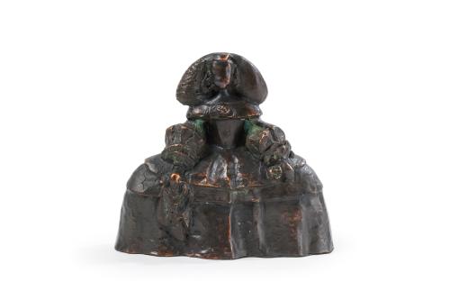 "Menina" Decorativa escultura en metal.