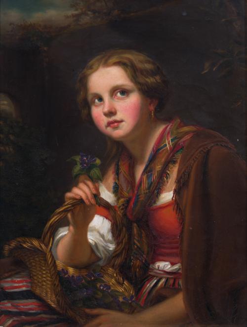 345   -  <p><span class="object_author">ESCUELA ESPAÑOLA S. XIX  - Violetera </span></p>