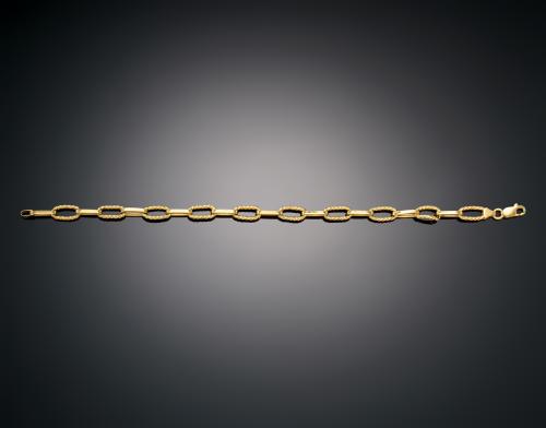 989   -  <p><span class="object_title">PULSERA ORO AMARILLO ESLABONES </span></p>