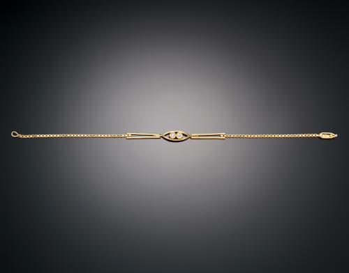 991   -  <p><span class="object_title">PULSERA CON DIAMANTES </span></p>