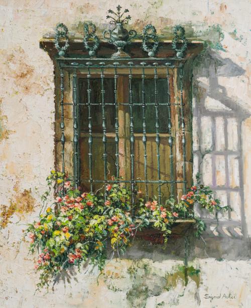 689   -  <p><span class="object_author">SIGRID ACRER (Alemania, 1940) - Una ventana </span></p>
