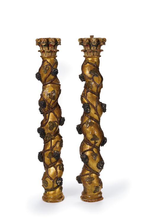 187   -  <p><span class="object_title">Pareja de columnas salomónicas. España S.XVIII</span><br></p>