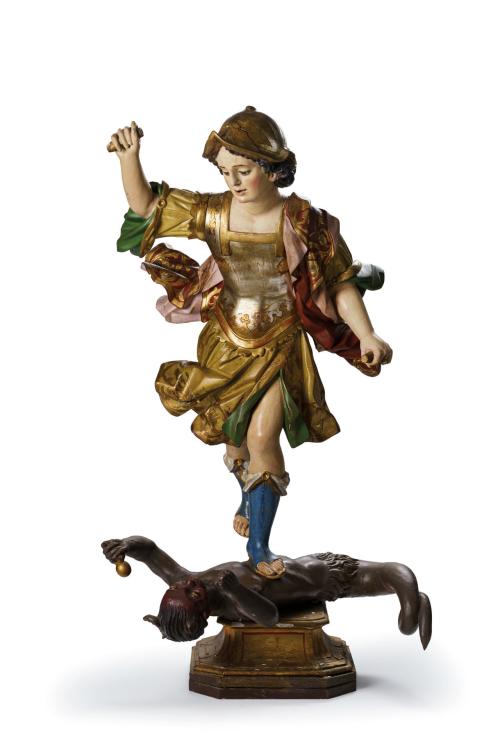 293   -  <p><span class="object_author"> ESCUELA ANDALUZA, S.XVIII - Arcángel San Miguel </span></p>