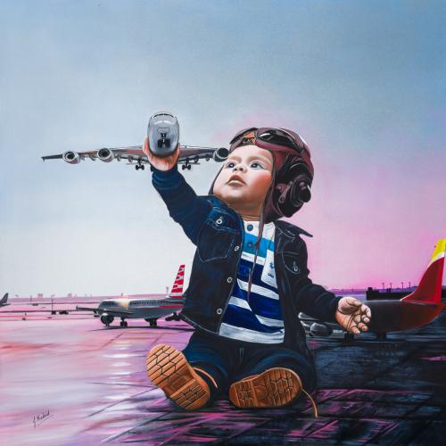 865   -  <p><span class="object_author">JOSE MARÍA MADRID (Madrid, 1957) - Aprendiz de piloto</span></p>