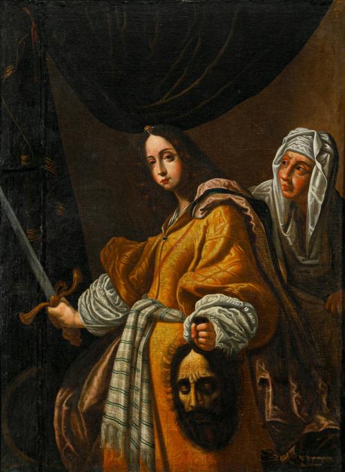 328   -  <p><span class="object_author">ESCUELA ESPAÑOLA FNS. S. XVII - Judith con la cabeza de Holofermes </span></p>