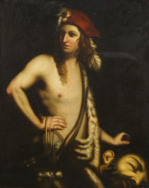 329   -  <p><span class="object_author">ESCUELA ITALIANA S. XVIII - David con la cabeza de Goliat</span></p>