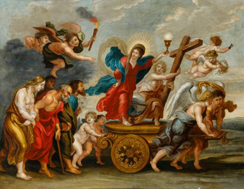 348   -  <p><span class="object_author">ESCUELA FLAMENCA S. XVII - El triunfo de Galatea </span></p>