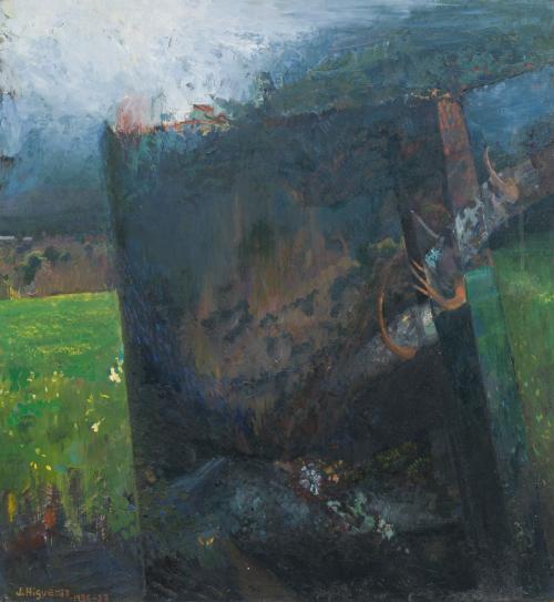 JUAN HIGUERAS (España,1963), Otoño, Óleo sobre lienzo