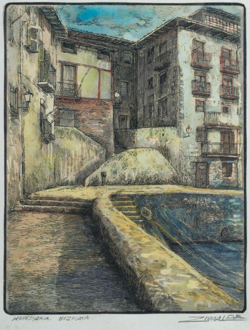 701   -  <p><span class="object_author">BENITO  ZUMALDE (Vitoria, c. 1930) - Mundaka, Bizcaya </span></p>