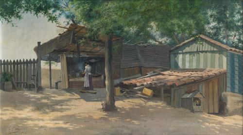 ESCUELA ESPAÑOLA S. XIX, Óleo sobre lienzo 