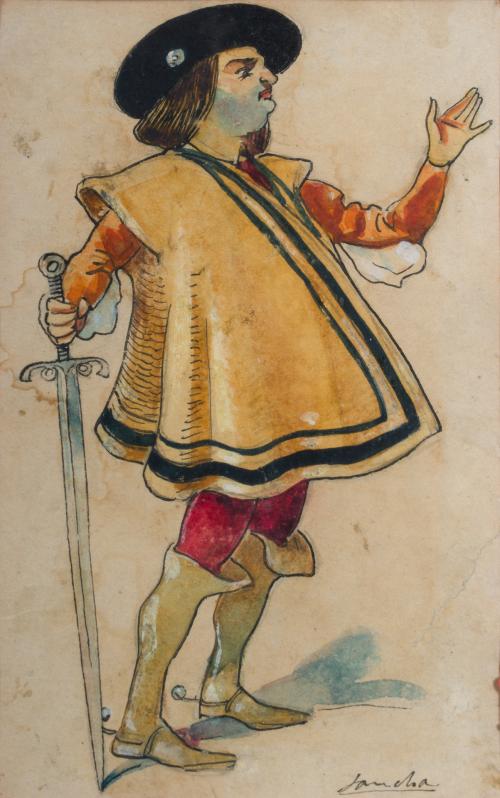 695   -  <p><span class="object_author">FRANCISCO SANCHA ( Málaga, 1874 - Oviedo, 1936) - Soldado </span></p>