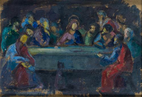 698   -  <p><span class="object_author">Escuela Española S. XX - Última cena</span></p>