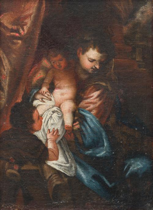 526-A   -  <p><span class="object_author">JUAN ANTONIO DE FRÍAS Y ESCALANTE (1633-1669) - Virgen con Niño</span></p>