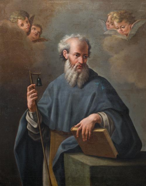 544 - <p><span class="object_author">ATRIBUIDO A PAOLO DE MATTEIS (Piano Vetrale, Italia, 1662 - Nápoles, 1728) - San Antonio Abad </span></p>