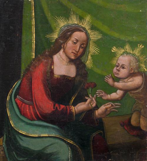 <p><span class="object_author">ESCUELA CASTELLANA S. XVI - Virgen del clavel </span></p>