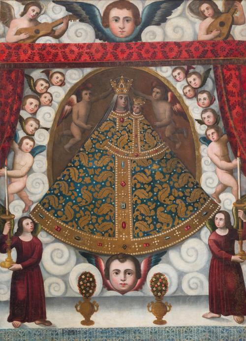 572   -  <p><span class="object_author">ESCUELA MEJICANA S. XVIII - Virgen de Loreto </span></p>