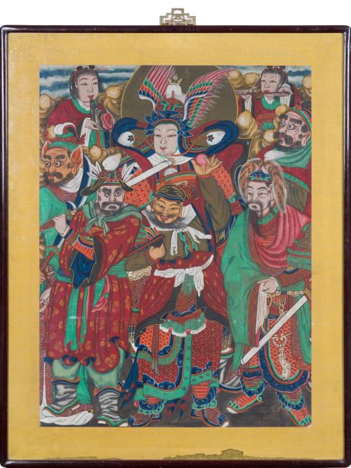 649   -  <p><span class="object_author">ESCUELA COREANA FNS. S. XIX  - Guerreros </span></p>