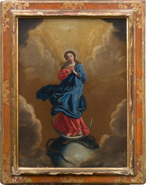 530   -  <p><span class="object_author">ESCUELA MADRILEÑA, PRIMERA MITAD. S. XVIII - Inmaculada</span></p>
