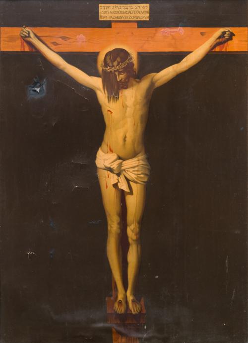 SEGUIDOR DE DIEGO DE SILVA Y VELÁZQUEZ , Cristo crucificado