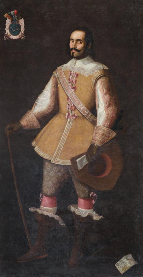 509 - <p><span class="object_author">ANÓNIMO ESPAÑOL, segunda mitad del siglo XVII - Retrato de caballero </span></p>