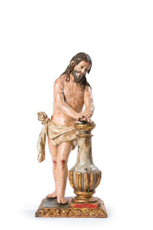 503 - <p><span class="object_author">TALLER DE GREGORIO FERNÁNDEZ (Sarria, 1576 - Valladolid, 1636) - Cristo atado a la columna </span></p>