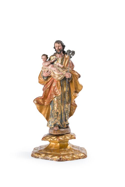 541 - <p><span class="object_author">CÍRCULO DE LUISA ROLDÁN ¨LA ROLDANA" (Sevilla, 1652 - Madrid, 1706) - San José con el Niño </span></p>